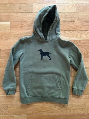 The Black Dog Youth Green Hooded Sweatshirt